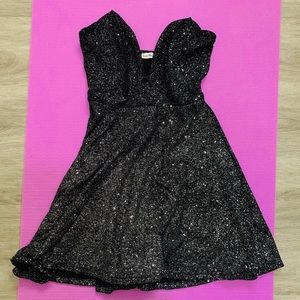 Dainty Hooligan Sparkling black cocktail dress!